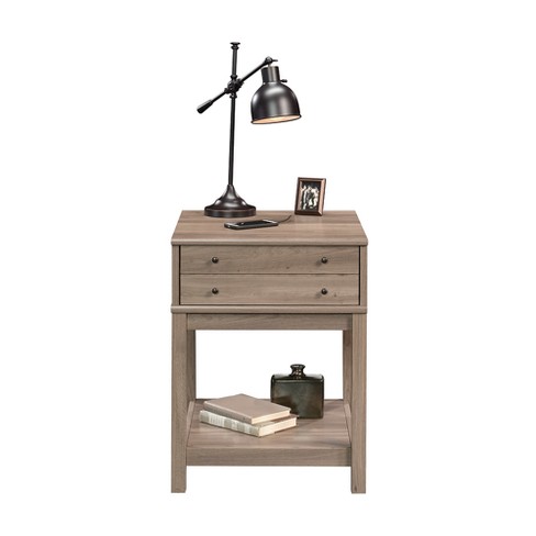 Barister Lane Smart Center Side Table Salt Oak Finish Sauder Target