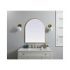 Elegant Lighting Metal Frame Arch Mirror 30x36 Inch in Brass - 2 of 4