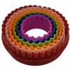 Handy Housewares 6pc Scalloped Biscuit/Cookie Dough Cutter Set, Round & Flower Edged, Dishwasher Safe, Plastic - 3 of 4