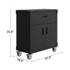 GustoWave 3 Drawer Rolling Tool Cabinet, Heavy Duty Garage Storage On Wheels Mobile Metal Workbench for Workshop, Office - 2 of 4