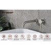 PAGED Wall Mount Faucet Single Handle Bathroom Vanity Sink Faucets with 360-degree Swivel Spout Design, Faucet for Bathroom Sink - 3 of 4