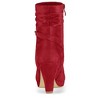 Allegra K Women's Round Toe Ankle Zip Platform High Heel Mid Calf Boots - 4 of 4