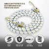 72-Inch Heavy Duty Bungee Cords with Metal Hooks for Bikes, Camping, Outdoors, Tie Downs, Cargo Security, Weatherproof & Abrasion Resistant - 4 of 4