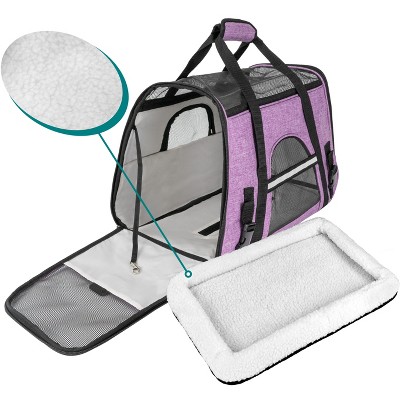 Medium Purple Soft-Sided Airline Approved Pet Carrier