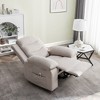 Power Velvet Recliner Chair with Adjustable Massage Function, One Side Pockets, Heating System - 2 of 4