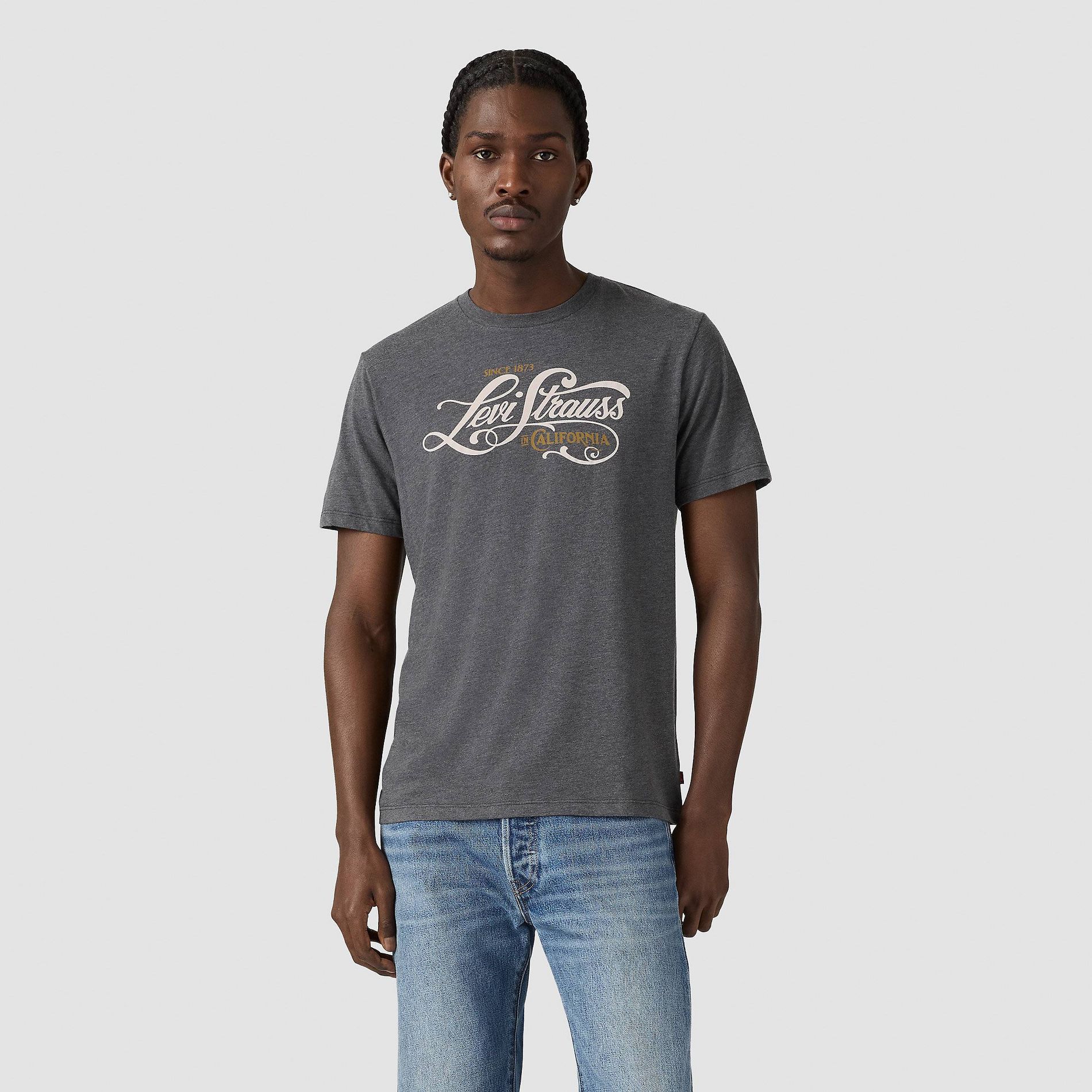 Levi's® Men's Standard Fit Short Sleeve Logo Crewneck T-Shirt - Levi's Script