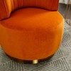 360 Degree Swivel Cuddle Barrel Accent Sofa Chairs with Wide Upholstered - 4 of 4