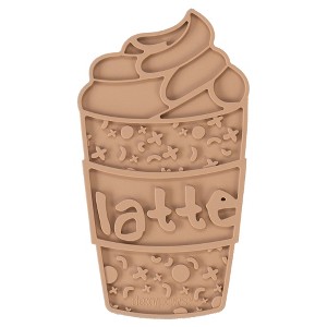 Dexypaws Enrichment Lick Mat: Pup-accino - Grooved Silicone - 1 of 4