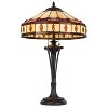 Cal Lighting 60W x 2 Tiffany Table lamp - 2 of 4