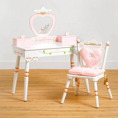 Princess Vanity Table Chair Set White Wildkin Target