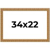 PosterPalooza | Contemporary Gold Picture Frame - UV Acrylic, Backing Board, Hanging Hardware Included - 2 of 4