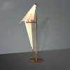 HOMLUX 29 Inch Gold Thousand Origami Crane Lamp Modern Floor Lamp Bird Swing Table Lamp Suitable for Bedroom Study Living Room Cafe Shop - 2 of 4