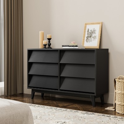 GDFStudio Peg Wood Bevel Design Drawer Dresser