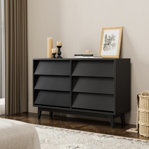 GDFStudio Peg Wood Bevel Design Drawer Dresser - 1 of 4