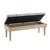 Martha Stewart Harstrom Storage Bench Beige: Upholstered, Bedroom Furniture with Cushion - 4 of 4