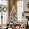 7FT Snow Flocked Pre-lit Artificial Pencil Christmas Tree - 2 of 4