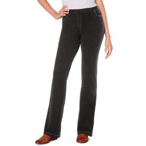 Woman Within Bootcut Stretch-Knit Denim Five-Pocket Jeans - 1 of 4