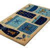 1'4" x 2'4" Christmas Presents Indoor/Outdoor Coir Doormat Blue/Gold - Entryways - 4 of 4