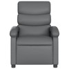 vidaXL Recliner Chair Gray Faux leather, metal, plywood Single - 3 of 4