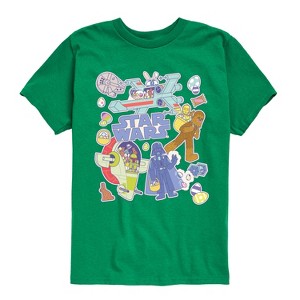 Boys' - Star Wars - Easter Sticker Short Sleeve Graphic T-Shirt - 1 of 4