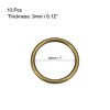 Unique Bargains Zinc Alloy Craft DIY Accessories Hardware Bag Belt O-Ring Buckles 10 Pcs - 2 of 3