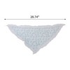 Unique Bargains Green Little Flower French Lace Triangle Bandana 1 Pc - 3 of 4