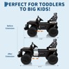 24V Electric Ride On Car for Kids, 4WD 20.5in 2-Seater with Extendable Body, 13in Anti-Slip Tires, LED Lights, Music, Parental Remote, for Ages 3-8 - 2 of 4