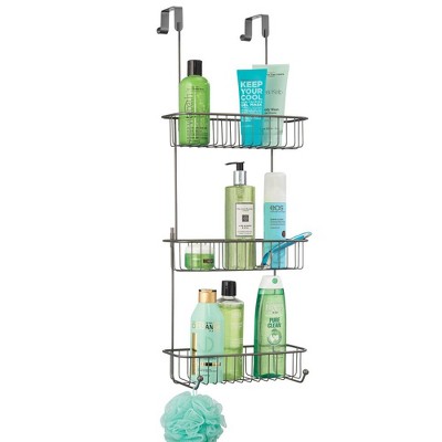 JumblWare Bamboo Shower Caddy, Hanging 3-Tier Shower Organizer