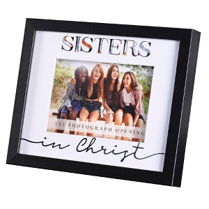 Dicksons Sisters In Christ, Holds 5x7 Photo, Black 11 x 9 Inch MDF/Glass Photo Frame - 1 of 1