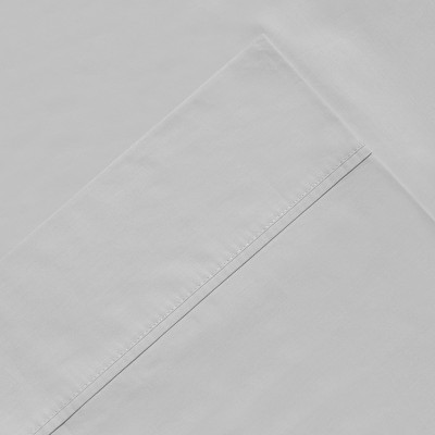 White Twin XL Cotton Percale Deep Pocket Sheet Set