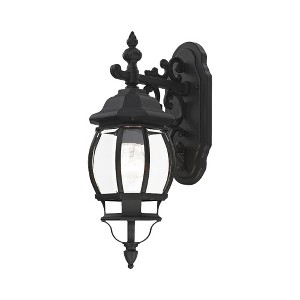 Livex Lighting Frontec 1 - Light Wall Light in  Textured Black - 1 of 3