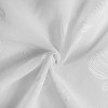 Habitat 100% Polyester Selina Sheer Grommet Leaf Embroidered Curtain Panel White - 3 of 4