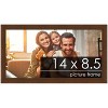PosterPalooza | Photo Size Simple Brown Picture Frame - UV Acrylic, Foam Board Backing, Hanging Hardware - 2 of 4