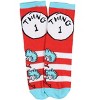 Dr. Seuss Socks Kids Cat In The Hat THING ONE THING TWO Pack Crew Socks Boys Girls - 3 of 4