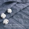 Bedsure 100% Cotton Quilt Set Lightweight Bedspread Cozy Bedding Coverlet Pillow Shams - 3 of 4