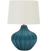 Monarch Specialties Lighting 24inchH Table Lamp Blue Ceramic Ivory / Cream Shade Transitional - 3 of 4