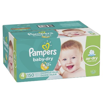 target pampers baby dry size 4