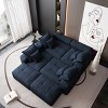 8 PCS Modern Oversized Modular Sofa, DIY Layout Sofa with Ottoman and Armrest, Tufted Sofa with Chenille Fabric Pillows-Baofuwish - 3 of 4