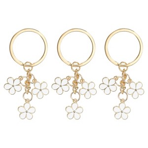 Unique Bargains Cute Flower Women Gifts Pendant Keychain for Purse Decor - 1 of 4