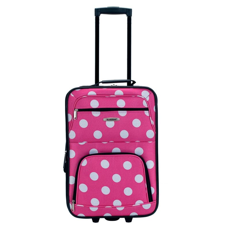 Rockland Galleria 4pc Hardside Carry On Luggage Set - Pink, 1 of 8