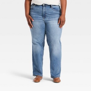 Women's Highest-Rise Vintage Straight Jeans - Universal Thread™ - 1 of 3