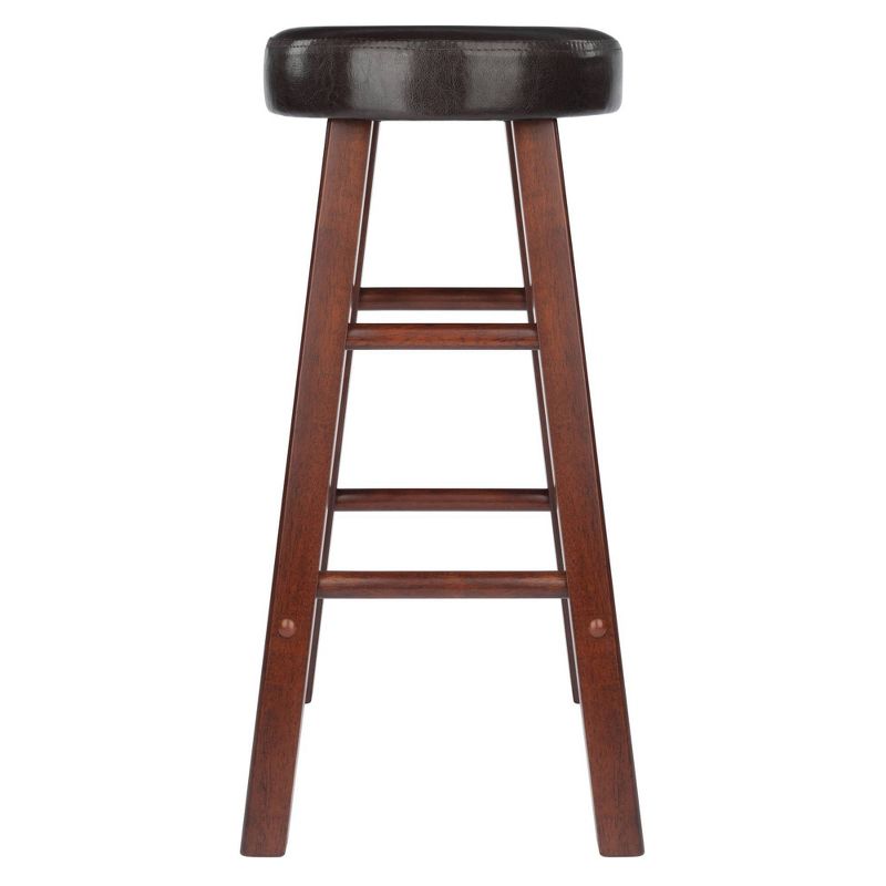 24&#34; 2pc Maria Cushioned Counter Height Barstools Walnut/Espresso - Winsome, 4 of 11