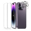 iMountek"2Pcs HD Clear Screen & Camera Lens Protectors for iPhone 12/13/14 Series, Full Coverage Tempered Glass"Transparent - 4 of 4