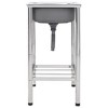 vidaXL Camping Sink Single Basin Stainless Steel - 3 of 4