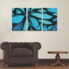 Trademark Fine Art Alonzo Saunders  Black and Blue I 3 Piece Panel Set Art - image 3 of 3