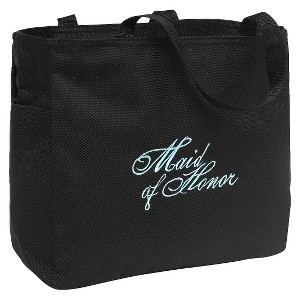 Maid of Honor Diamond Wedding Gift Tote Bag - Black, Women