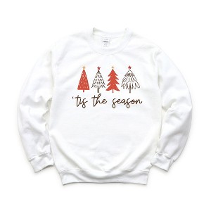 Simply Sage Market Women's Graphic Sweatshirt Tis The Season Trees - 1 of 1