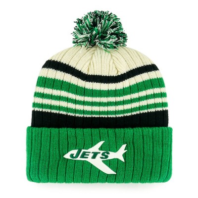 Vintage New York Jets Kids Youth OSFA Pom Beanie Winter Hat