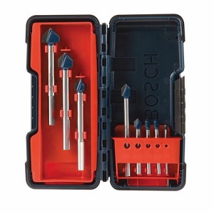 Bosch Carbide Tipped Glass and Tile Bit Set 3-Flat Shank 8 pc - 1 of 1