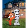 A Holiday Company 4ft Inflatable Skeleton with Dog, 4 ft Tall, Multi - 3 of 4
